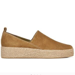 🌟 Vince NEW! Saxon Tan Suede Espadrille Loafer size 6.5 M